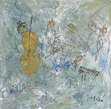 Print of Abstract Expressionism Music Paintings by Sonja Zeltner