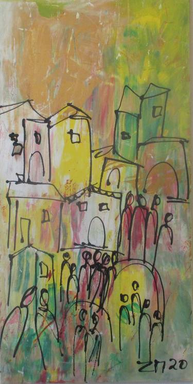 Print of Expressionism Cities Paintings by Sonja Zeltner