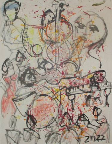 Print of Figurative Music Paintings by Sonja Zeltner