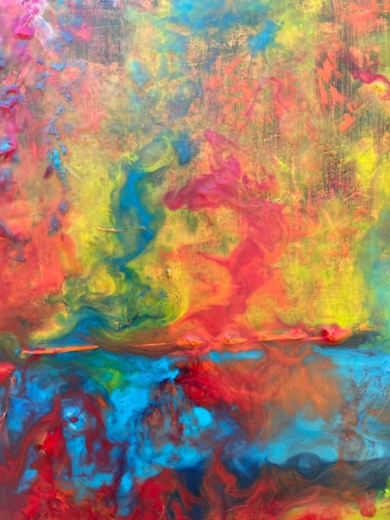 Original Abstract Painting by Mónica de la Rosa Carpizo    Moroka