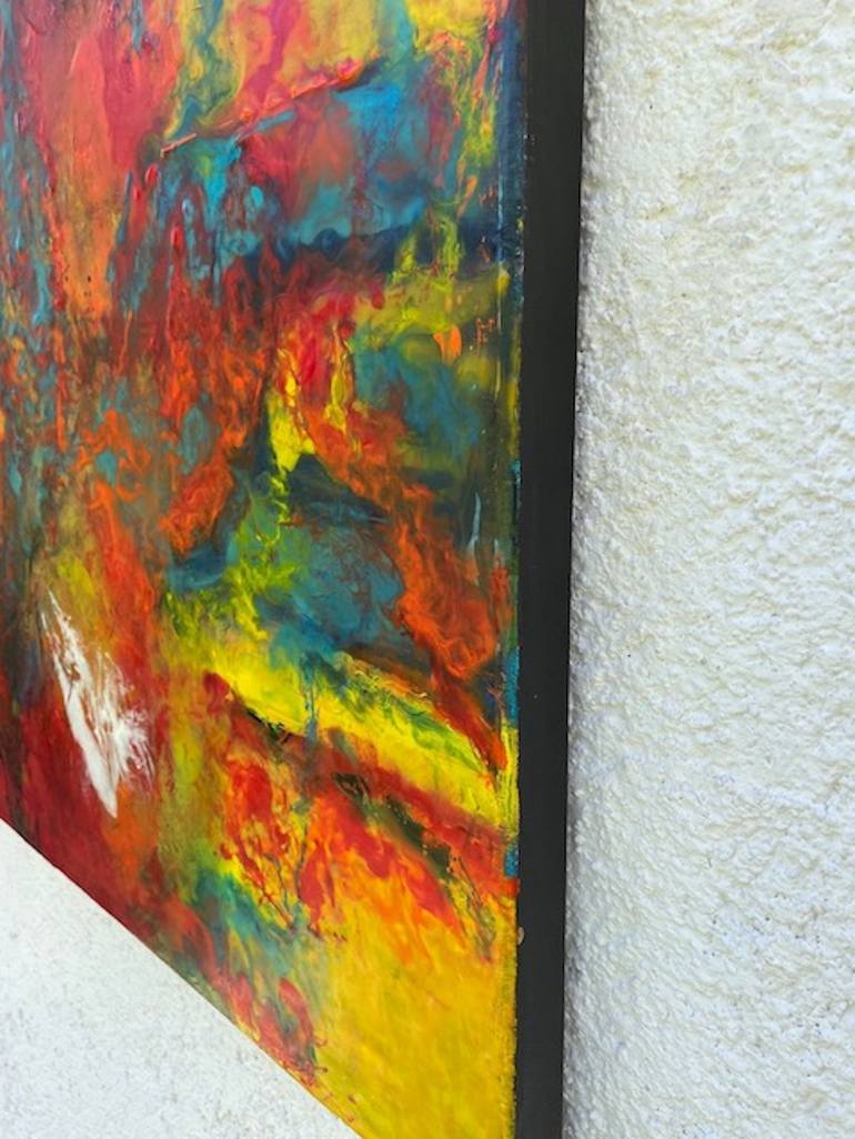 Original Abstract Painting by Mónica de la Rosa Carpizo    Moroka