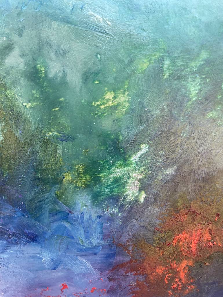 Original Abstract Expressionism Abstract Painting by Mónica De La Rosa Carpizo    Moroka