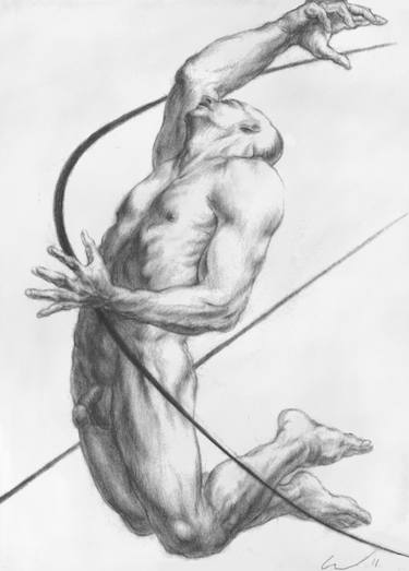 Original Nude Drawings by Richard Claraval