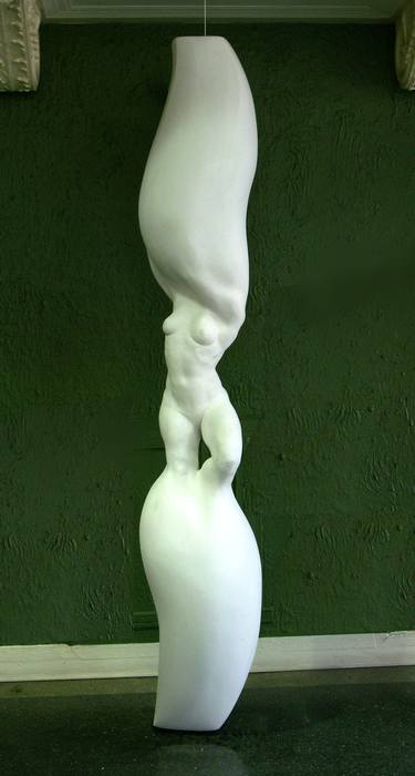 Original Figurative Nude Sculpture by Richard Claraval