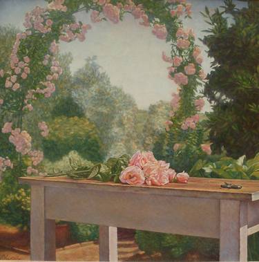 Original Realism Garden Paintings by Gregory Blanche