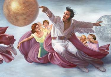 Original Figurative Pop Culture/Celebrity Paintings by Gregory Blanche