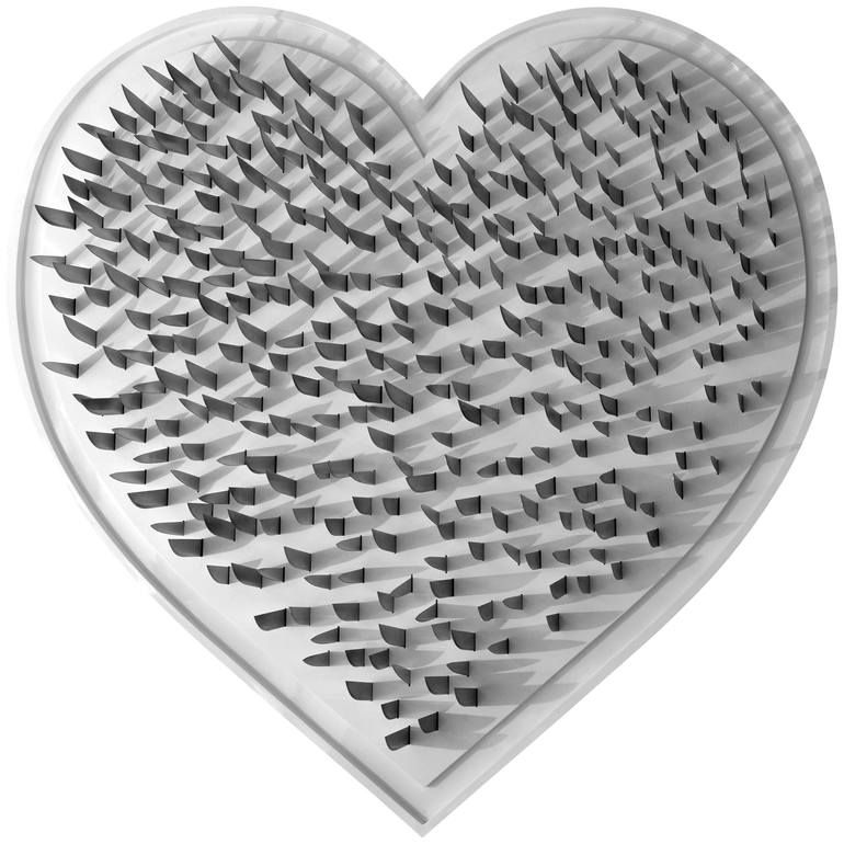 Original Abstract Love Sculpture by Alexis Vass