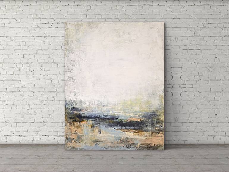 Original Abstract Seascape Painting by mariana maia
