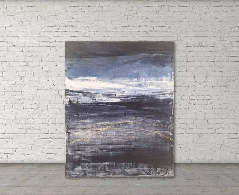 Original Abstract Expressionism Abstract Painting by Mariana Maia