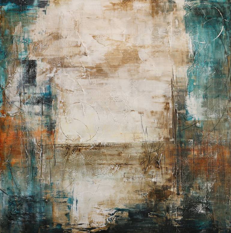 turquoise orange - Print