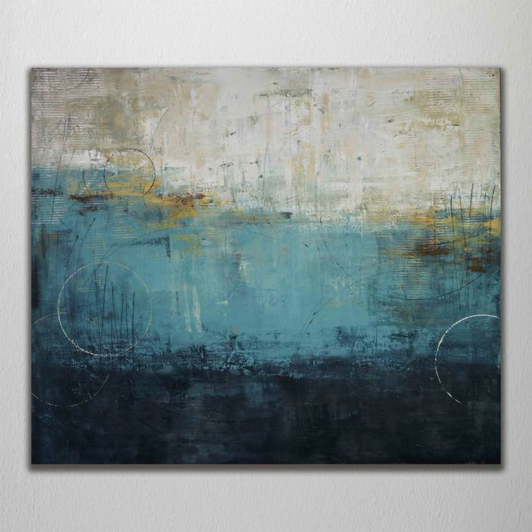 Original Abstract Expressionism Abstract Painting by Mariana Maia