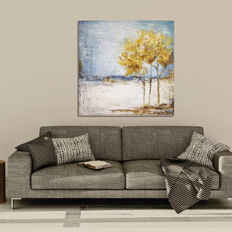 Original Abstract Landscape Painting by mariana maia