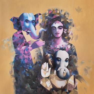 Original Contemporary Religious Painting by Shankar Gaidhane