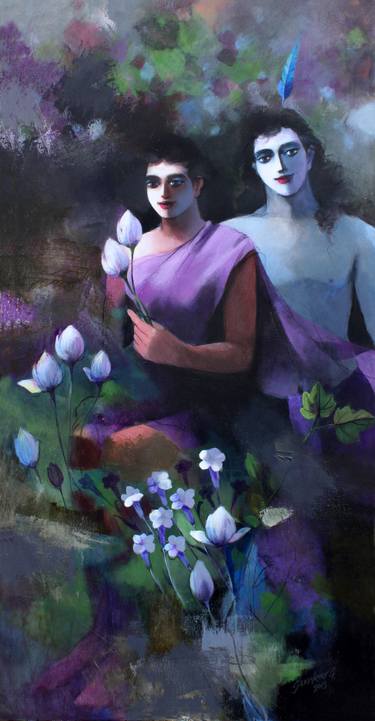 Original Realism Family Paintings by Shankar Gaidhane