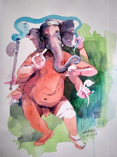 Original Figurative Religious Paintings by Shankar Gaidhane