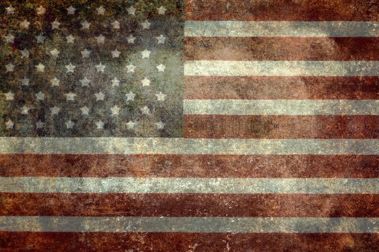 Old Glory The Star Spangled Banner Worn Vintage Versionversion