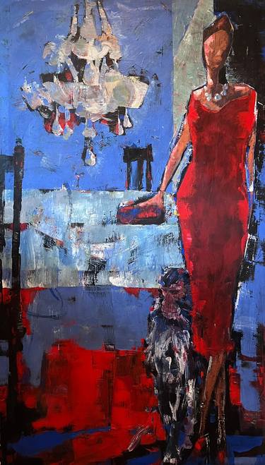 Original Abstract Expressionism Women Paintings by Steve Pennisi
