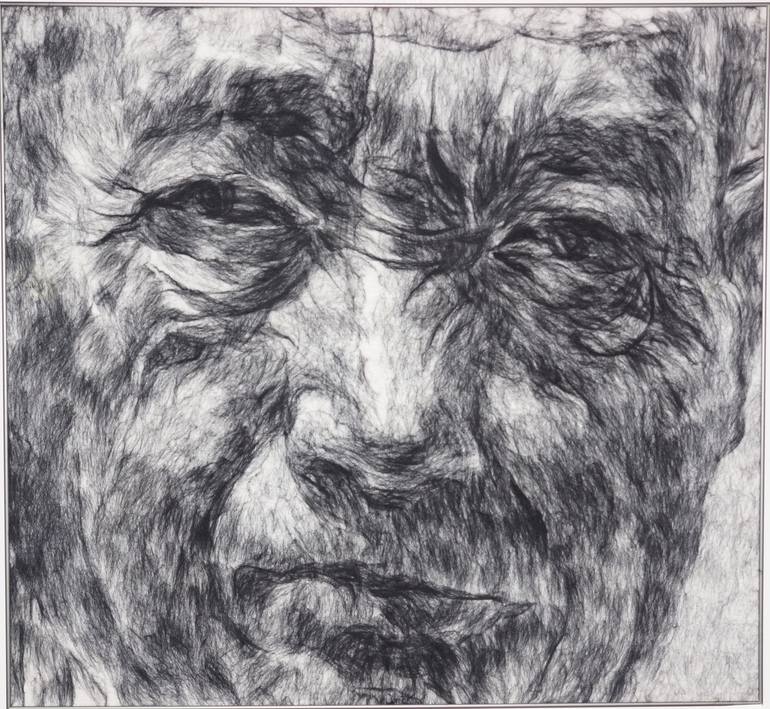 The old man Drawing by Alina Khalitova | Saatchi Art