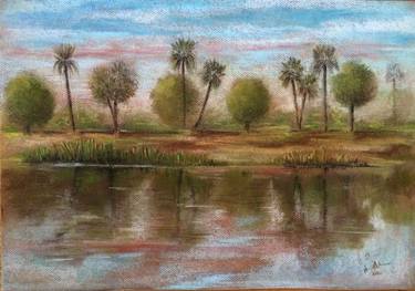 Original Impressionism Landscape Paintings by Nevine Mohsen