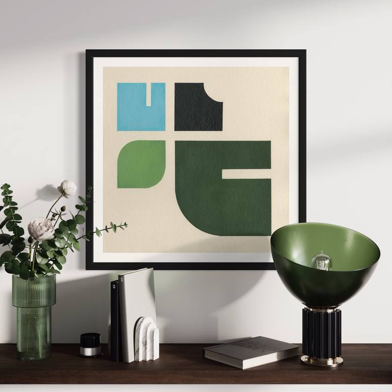 Original Minimalism Abstract Painting by Simona Puidokaite