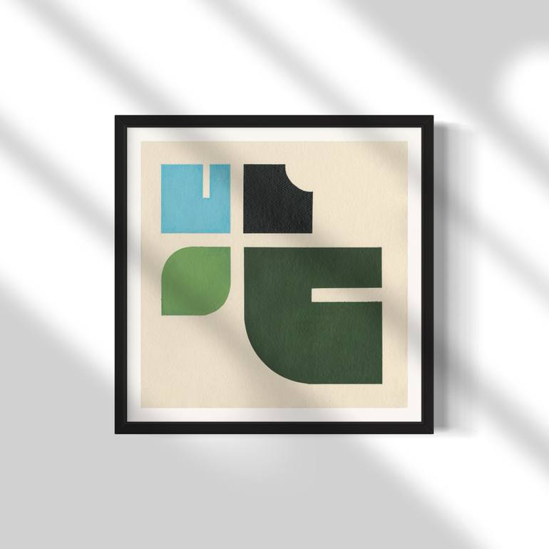 Original Minimalism Abstract Painting by Simona Puidokaite