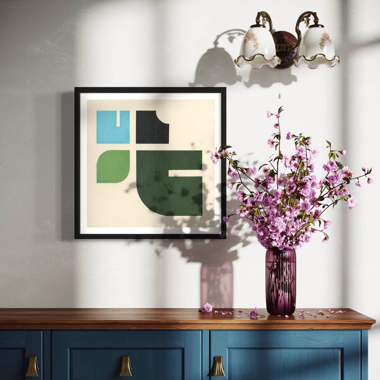 Original Minimalism Abstract Painting by Simona Puidokaite