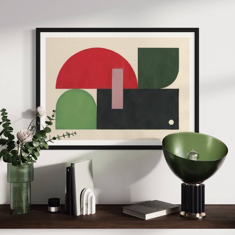 Original Minimalism Abstract Painting by Simona Puidokaite