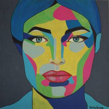 Original Art Deco Portrait Paintings by Cristina Boavida