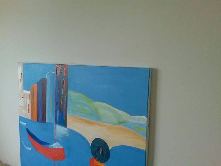 Original Figurative Boat Painting by Marcos Vinicius