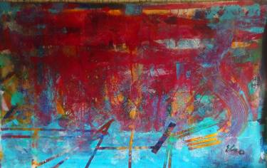 Original Abstract Painting by elso arruda filho