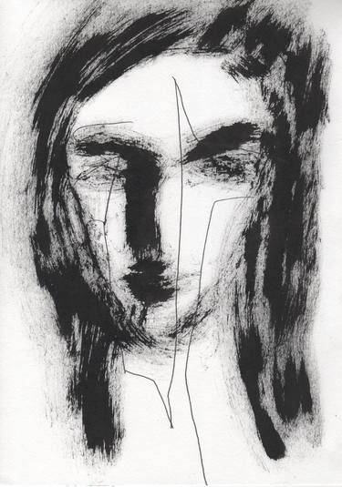 Print of Expressionism Women Drawings by Yaroslav Vlasyuk