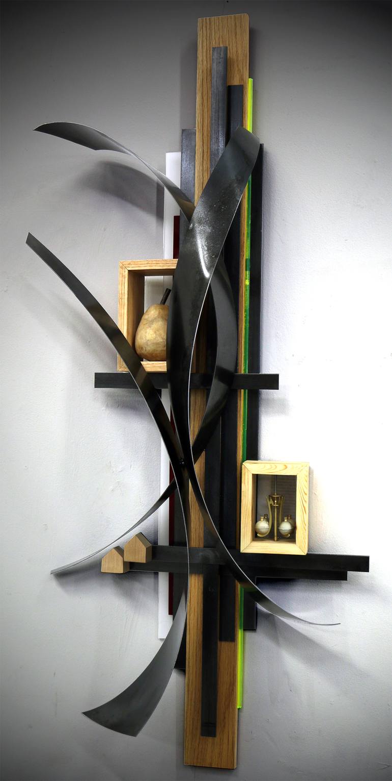 Original Assemblage Abstract Sculpture by Craig Robb