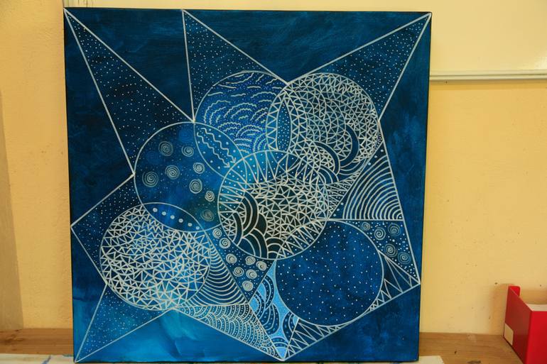 Original Geometric Painting by Adriana Art