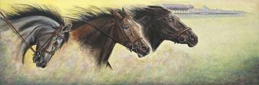 Original Realism Horse Paintings by S van Schaick