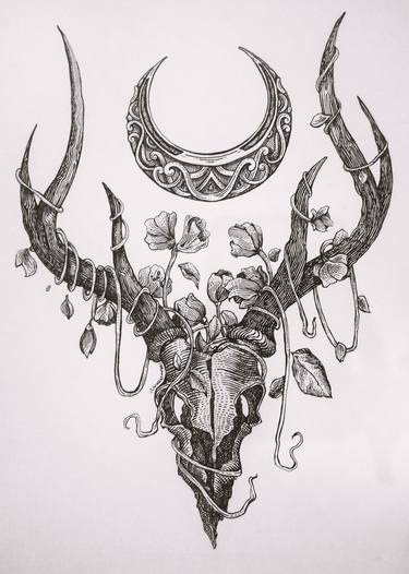 Saatchi Art Artist Wasi Kendedes; Drawings, “Deer” #art