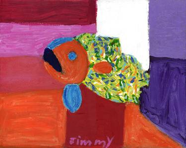 Original Expressionism Fish Paintings by Jimmy Reagan