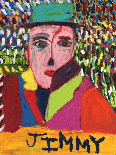 Original Abstract Expressionism Men Paintings by Jimmy Reagan