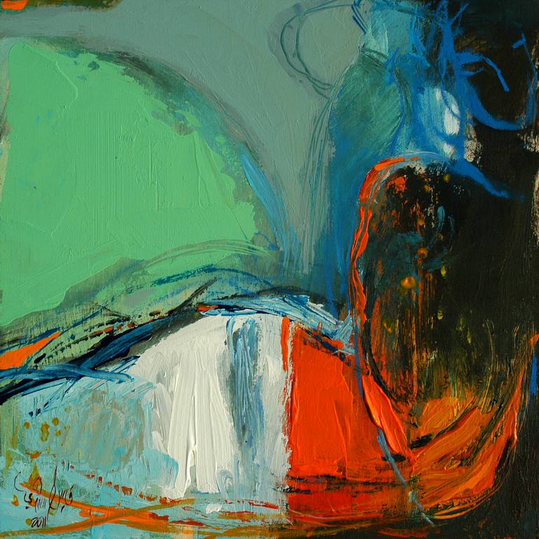 The Invisible Angel. Painting by Qais Al-Sindy | Saatchi Art
