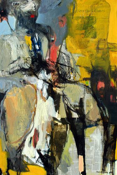 Original Abstract Expressionism Women Paintings by Qais Al-Sindy