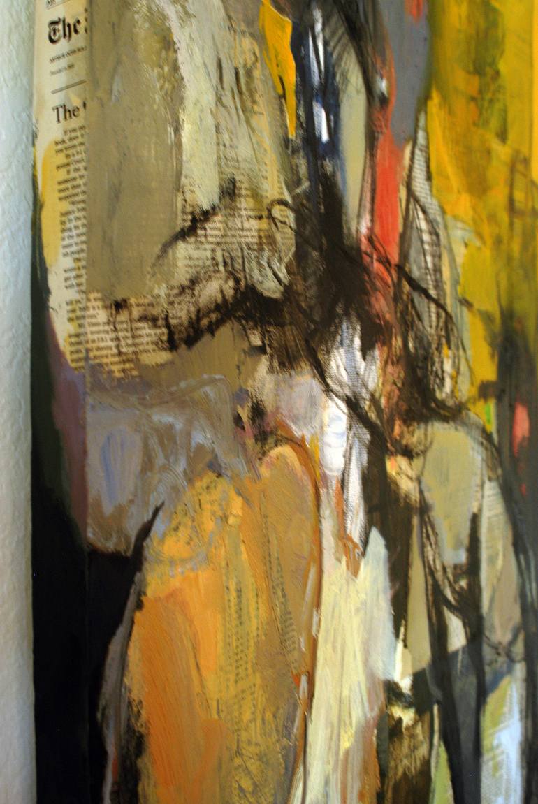 Original Abstract Expressionism Women Painting by Qais Al-Sindy