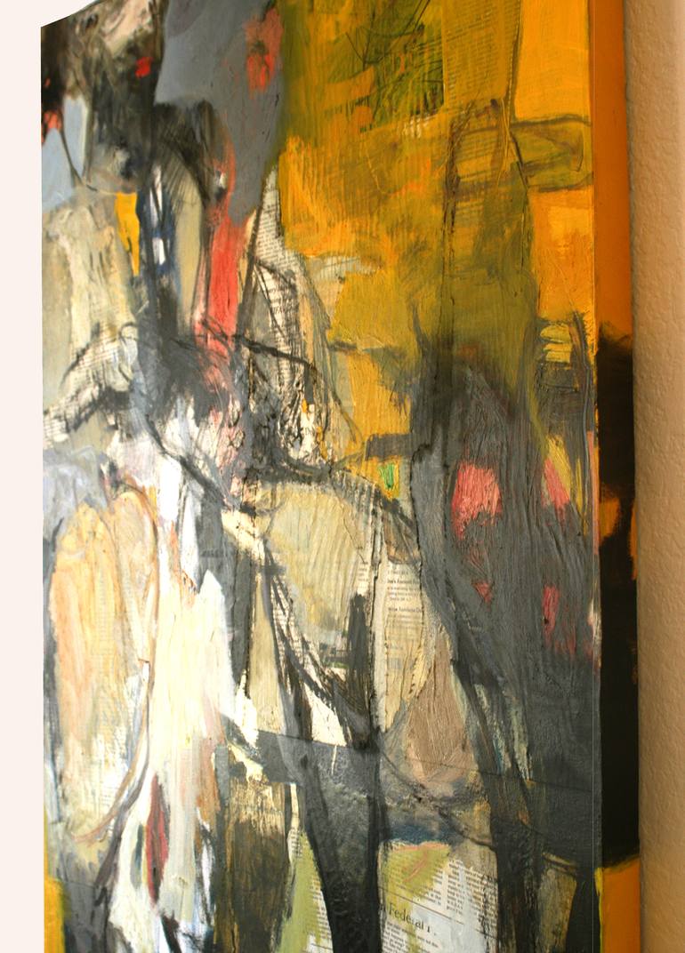 Original Abstract Expressionism Women Painting by Qais Al-Sindy