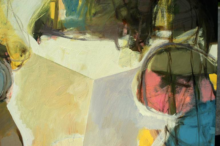 Original Abstract Expressionism Love Painting by Qais Al-Sindy
