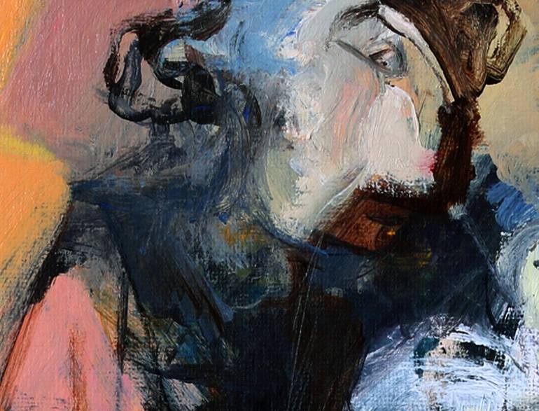 Original Abstract Love Painting by Qais Al-Sindy