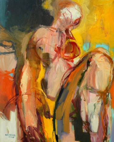 Original Abstract Women Paintings by Qais Al-Sindy