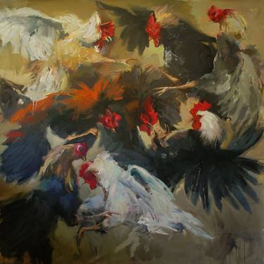 Original Realism Animal Paintings by Qais Al-Sindy