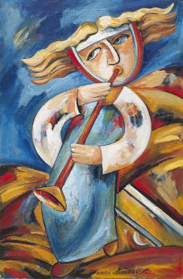 Print of Expressionism Music Paintings by Alla Goncharuk