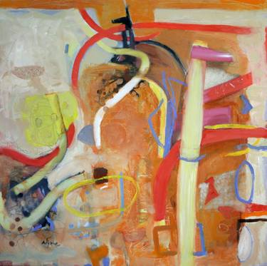 Original Abstract Expressionism Abstract Paintings by Adi Zur