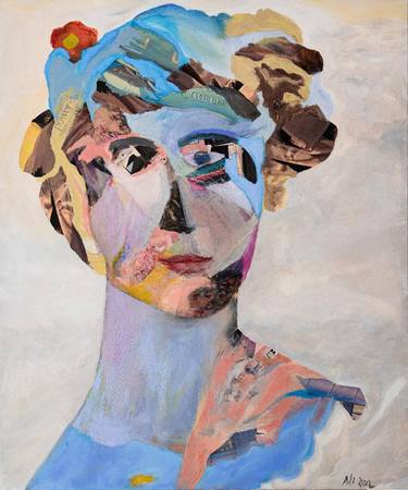 Original Abstract Portrait Paintings by Adi Zur