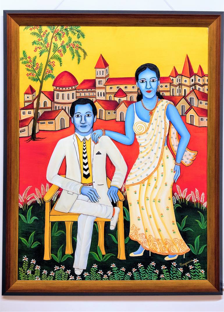 Original People Painting by Nayanaa Kanodia