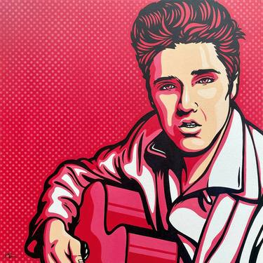 Elvis Presley On Pink thumb